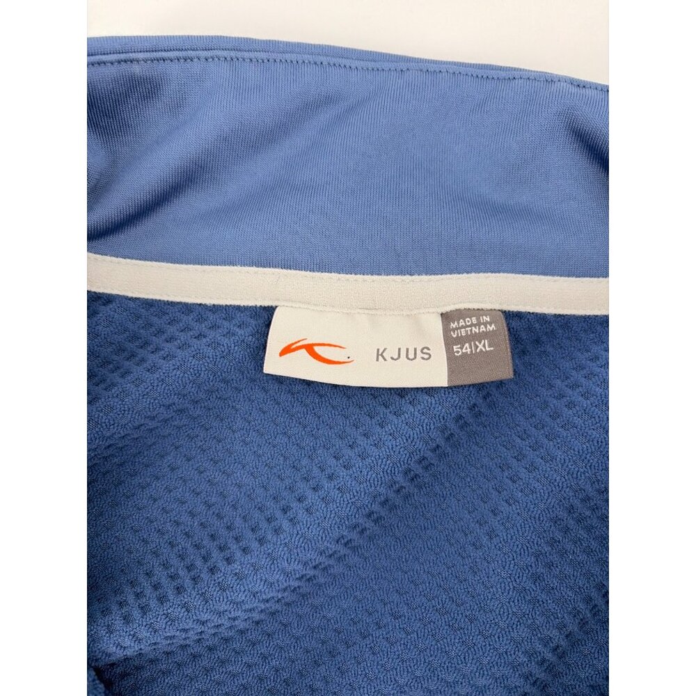 Kjus Mens XL Golf Ski Half-Zip Pullover Top Moisture-Wicking Activewear Blue - Picture 3 of 6